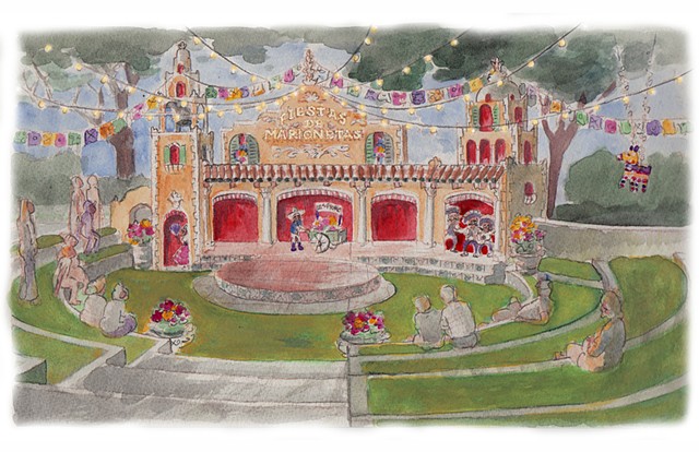 Concept rendering - Fiesta stage at the State Fair of Texas