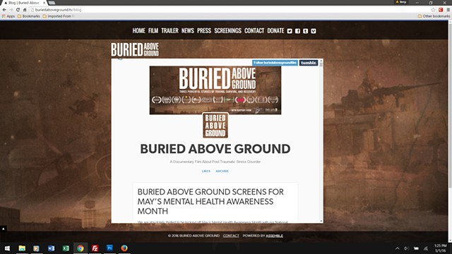 Buried Above Ground - Tumblr news page embed