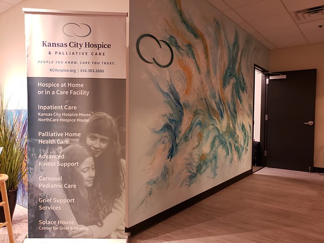 Mural Located at Story Boutique for Kansas City Hospice & Palliative Care 