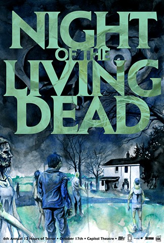 Night of the Living Dead poster art CHOD