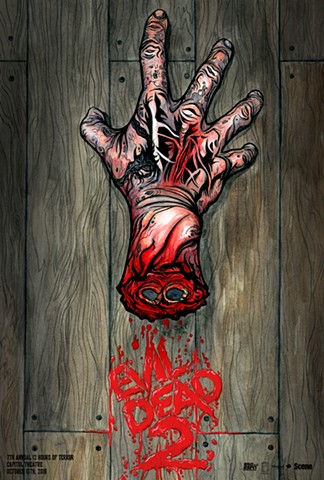 Evil Dead 2 poster art CHOD
