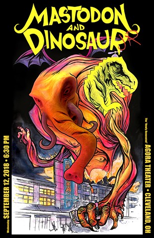Mastodon / Dinosaur Jr. Agora Show Poster