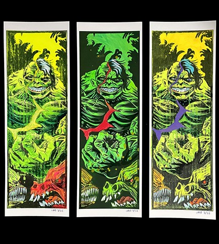 Infernal Hulk Hand Painted Prints# 3