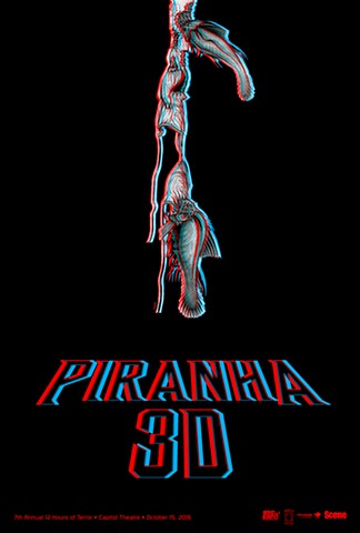 Piranha 3D poster art CHOD