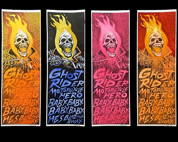 Ghost Rider Hand Painted Prints# 5