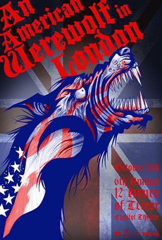 American Werewolf in London poster art CHOD