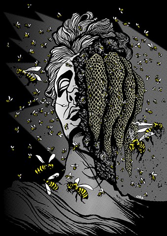 BOWHEAD promo art for the song "The Hive"