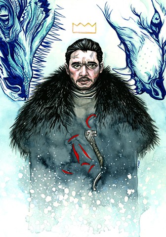 chod, chod artist, king of the north, game of thrones, metroorageart, jon snow