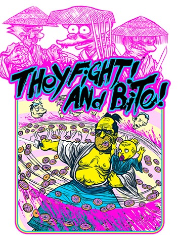 They Fight and Bite! - Homer and Cub