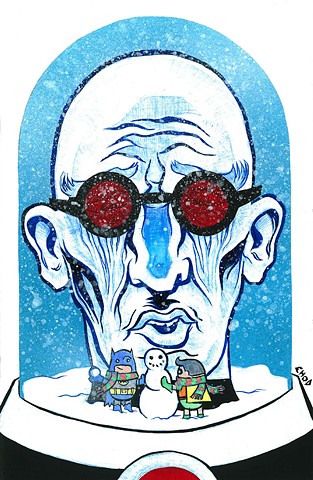 Mr. Freeze Christmas Sketch Cover