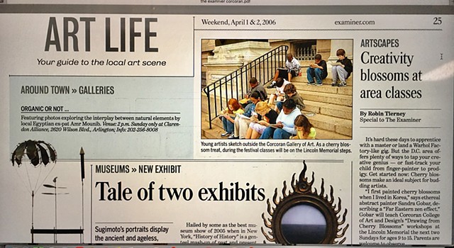 The Washington Examiner Newspaper-Artscape Creativity Blossoms @ Area Classes-2006