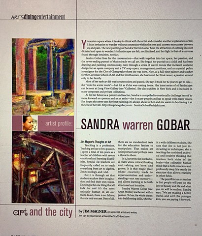 Art & the City ~ Artist Profile ~ Sandra Warren Gobar