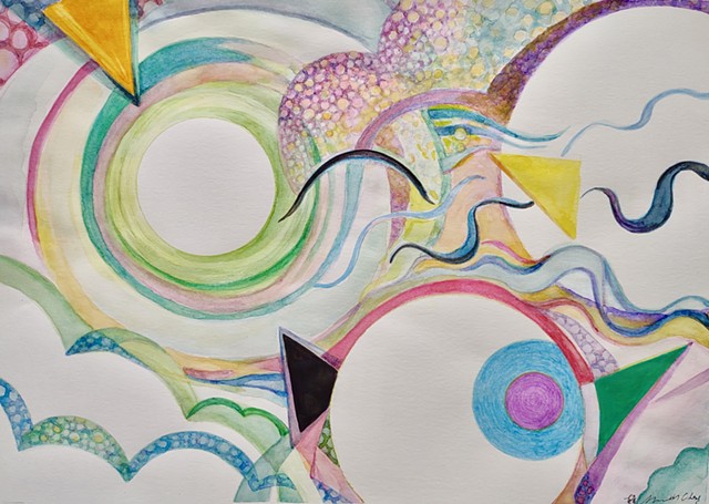 Circle and Triangle Symphony