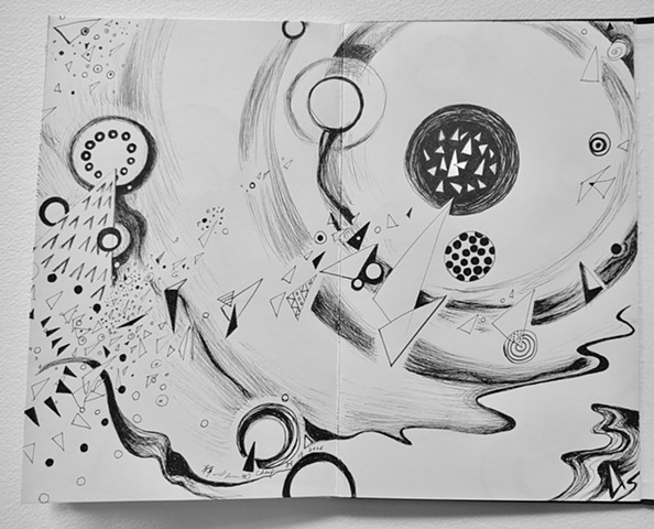 Things happen, keep Making Peace!  Segment 6, Last 2 Concertina Folded Pages