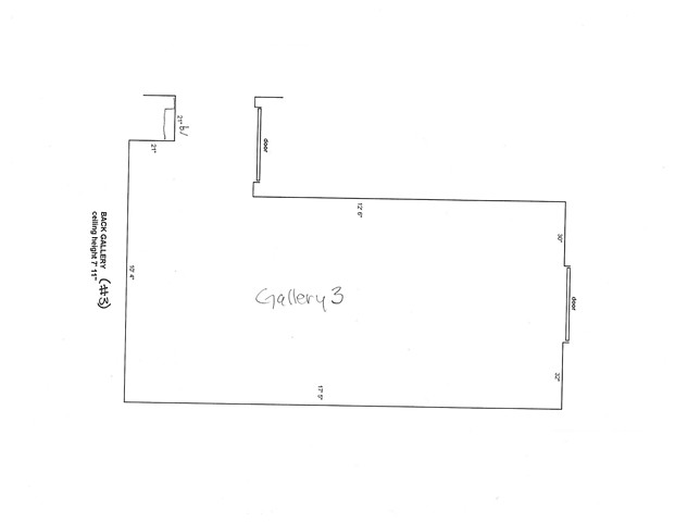 Adirondack Lakes Center for the Arts
Gallery 3 Floor Plan