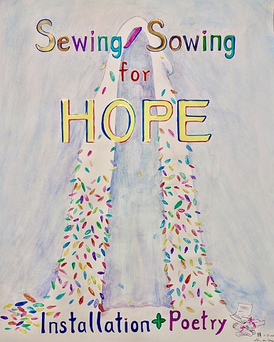 Sketch of the 'Sewing/Sowing for Hope' Project