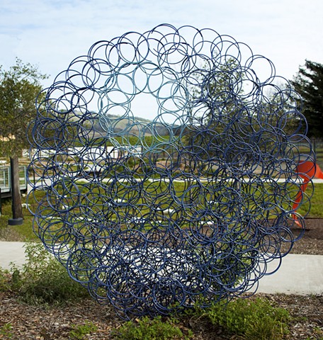 Welded steel, outdoor sculpture