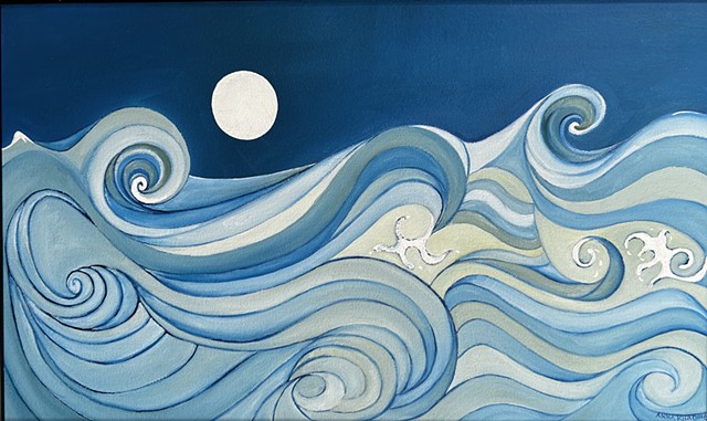 Seascape with Moon