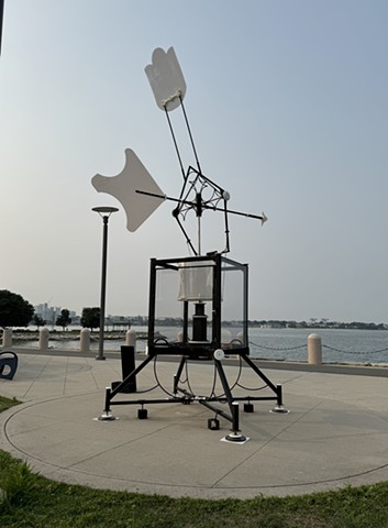 Wind Driven Drawing Machine, Boston Harbor Walk