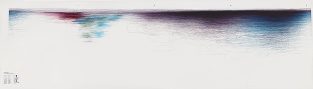 Wind Driven Drawing, 42.19’01.8”N 71.02’10.8”W #2