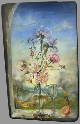 Still life with fire