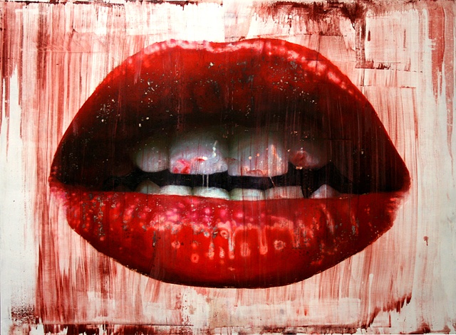 elizabeth winnel, mouth, painting, 2011, painter, oil on panel