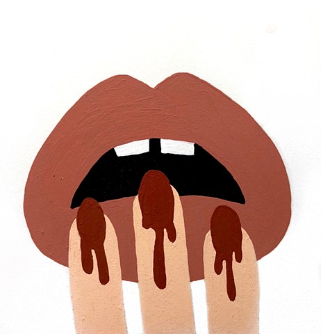 Caramel lips Chocolate tips