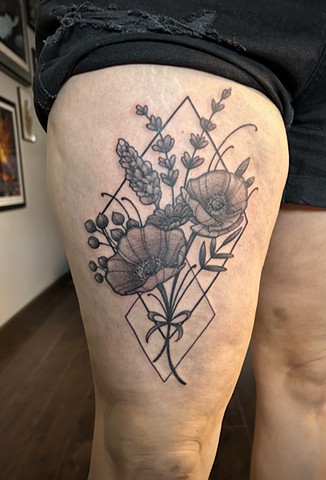 Floral thigh 