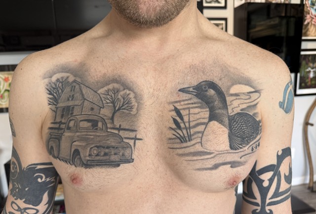 Healed old truck and nature chest 