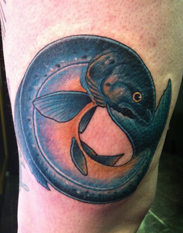 salmon fish tattoo colour j majury