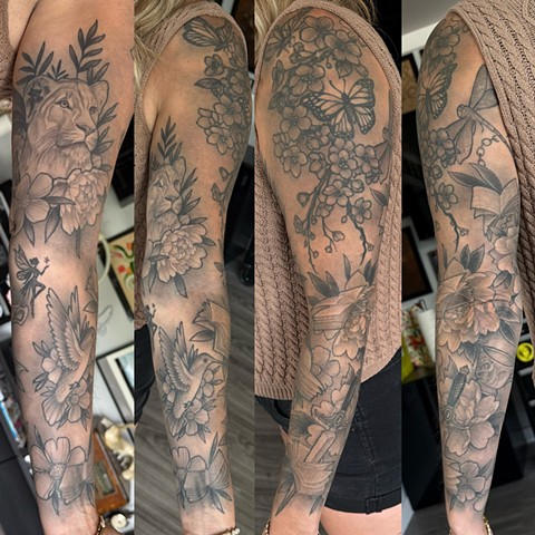 Black & grey sleeve
