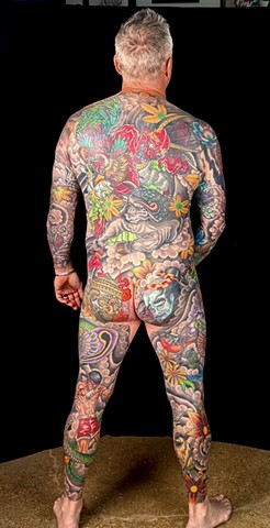 Japanese bodysuit rear view