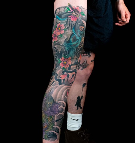 Japanese leg outer view
