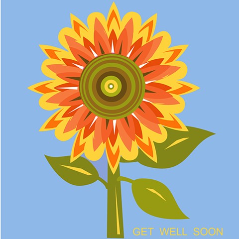 Get Well Sunflower