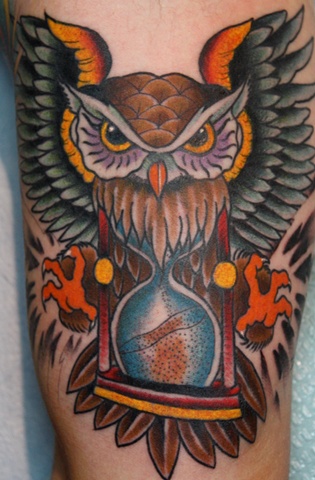 owl and hourglass