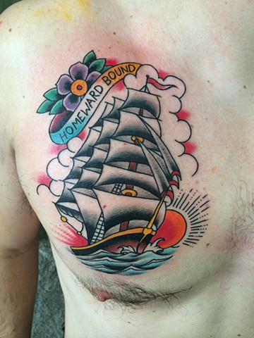 clipper ship sailor jerry tattoo