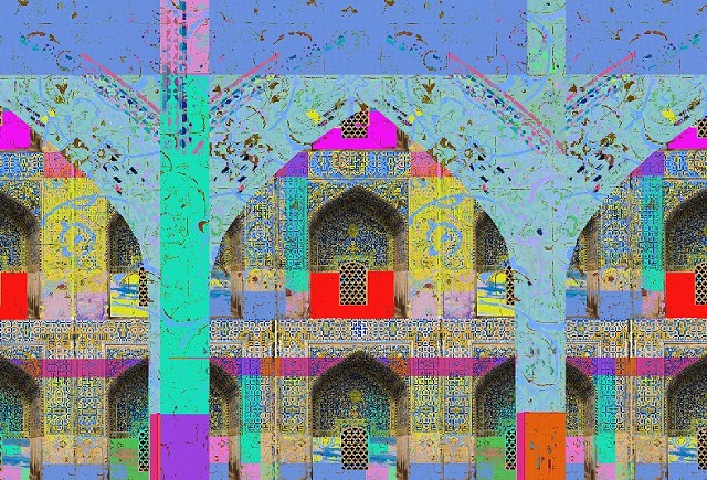 Arches & Tiles - Blue