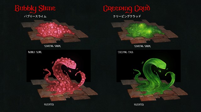 Bubbly Slime and Creeping Crud Concepts