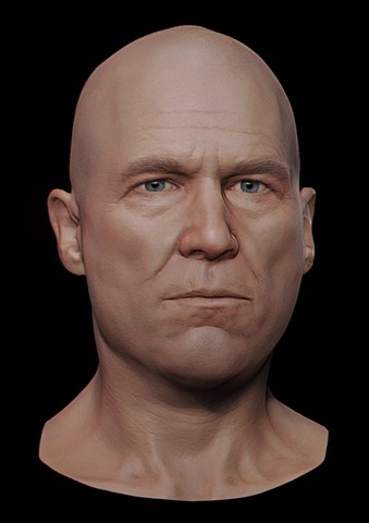 Realistic Male Head