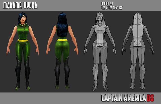 Captain America DS: Madame Hydra In-game model 