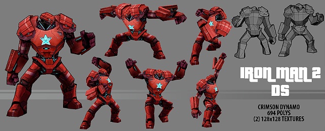 Crimson Dynamo Mark I In-Game Character Model