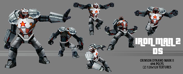 Crimson Dynamo Mark II In-Game Character Model