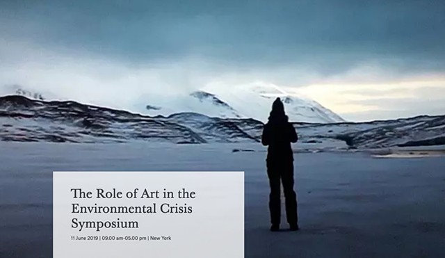 Speaker at "The Role of Art in the Environmental Crisis" symposium in NYC