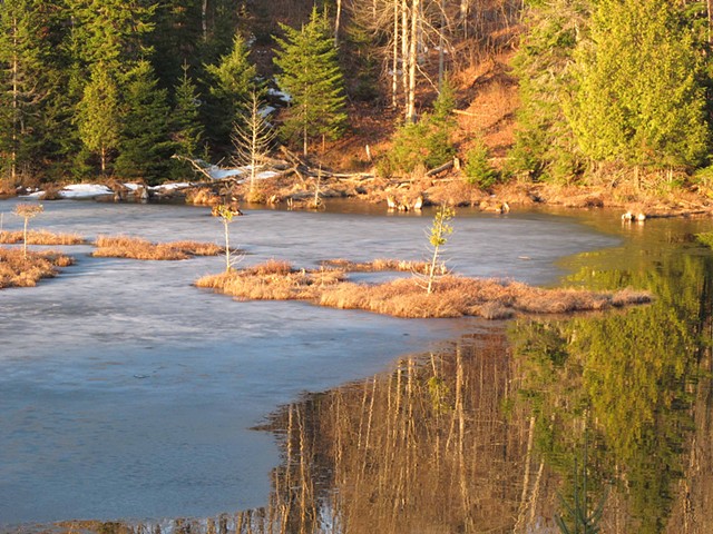 Lac Jeannie, spring thaw.