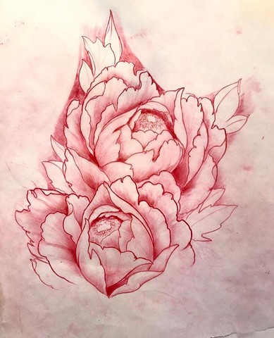 Flowers tattoo art