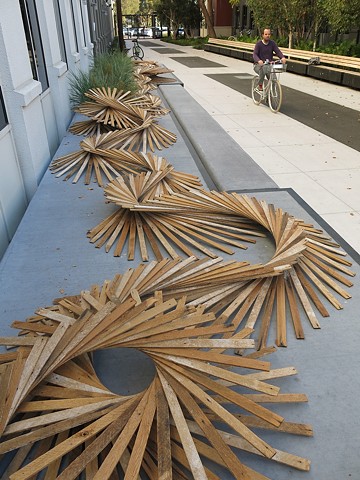 Lath Installation at Facebook in Menlo Park, CA, 2013 by Barbara Holmes