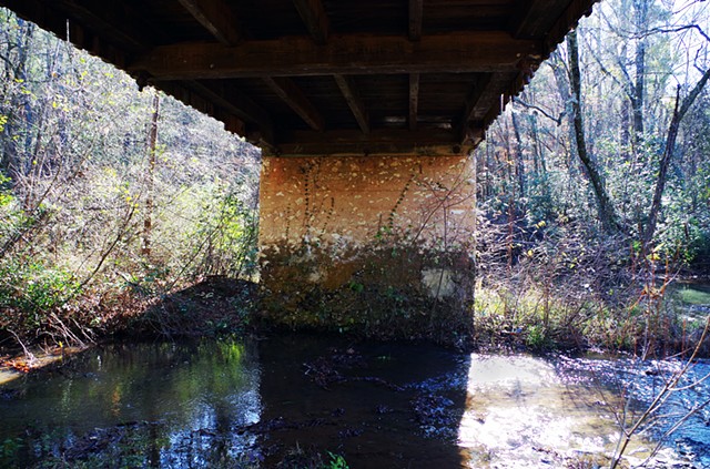 Coheelee Bridge Support.  Coheelee Creek, GA.