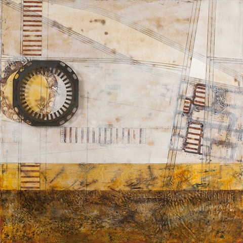 painting, encaustic, beeswax, art, abstract, pam nichols