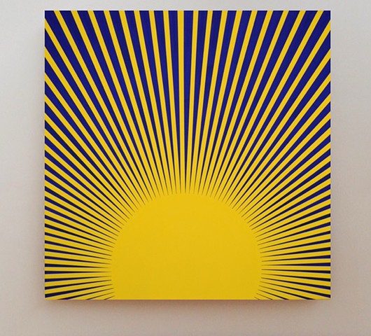 Sun painting , John Zoller Burst of Light Series, John Zoller Art, Miami Artist, Modern art, Ragging Plasmatic Orb by John Zoller, love , fun, art for sale by artist 