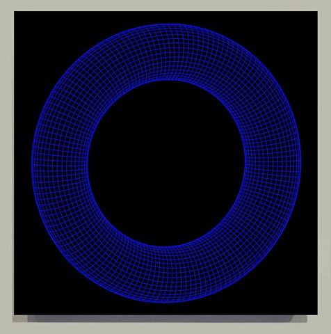 Orbiting Blue Ring 